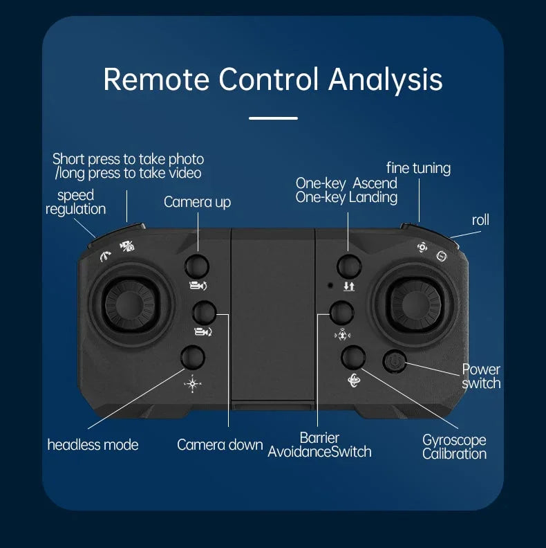JJRC H117A Brushless Drone – Begyndervenlig 8K Dual-Kamera Drone med 360° Forhindringssensor - Sikshop