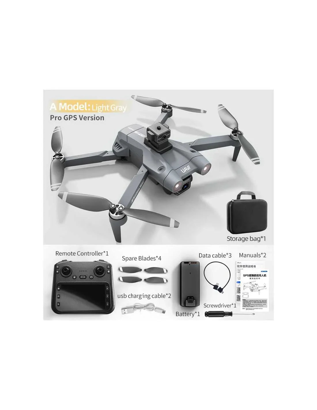 JJRC X28 Pro Fly More Combo V2025 – Mini Drone med 8K Sony Kamera, Forhindringssensor & Smart Controller - Sikshop