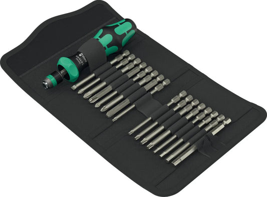 Wera Kraftform Kompakt 60 RA-R 1 – Bitsæt med skralde, 17 dele