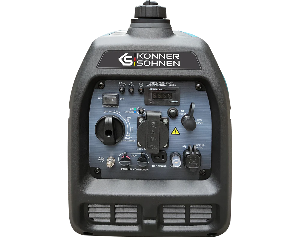 LPG/benzin Inverter Generator – Könner & Söhnen KS 2100iG S (2.0 kW)