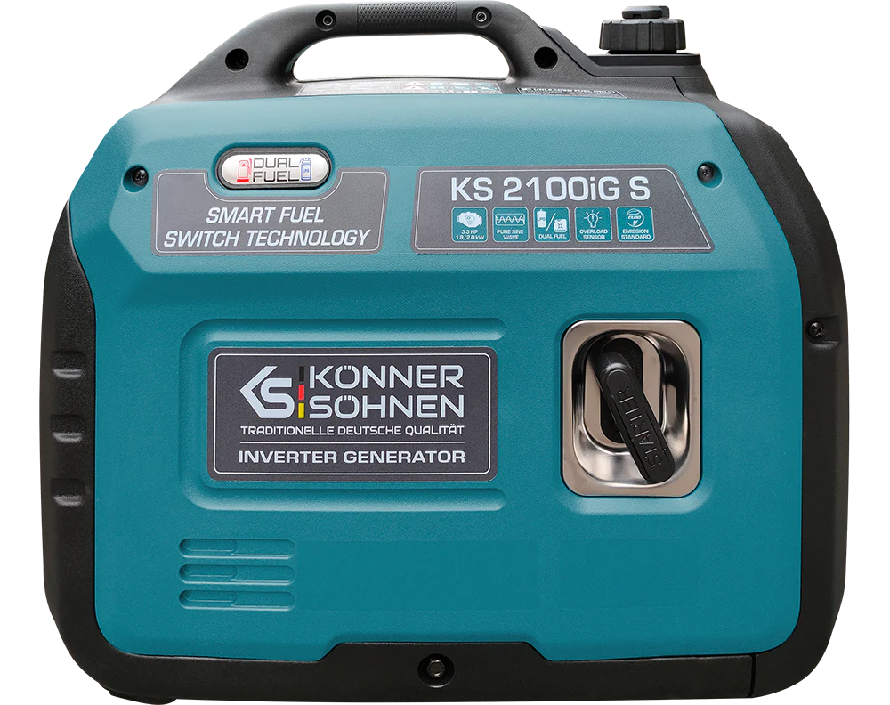 LPG/benzin Inverter Generator – Könner & Söhnen KS 2100iG S (2.0 kW)