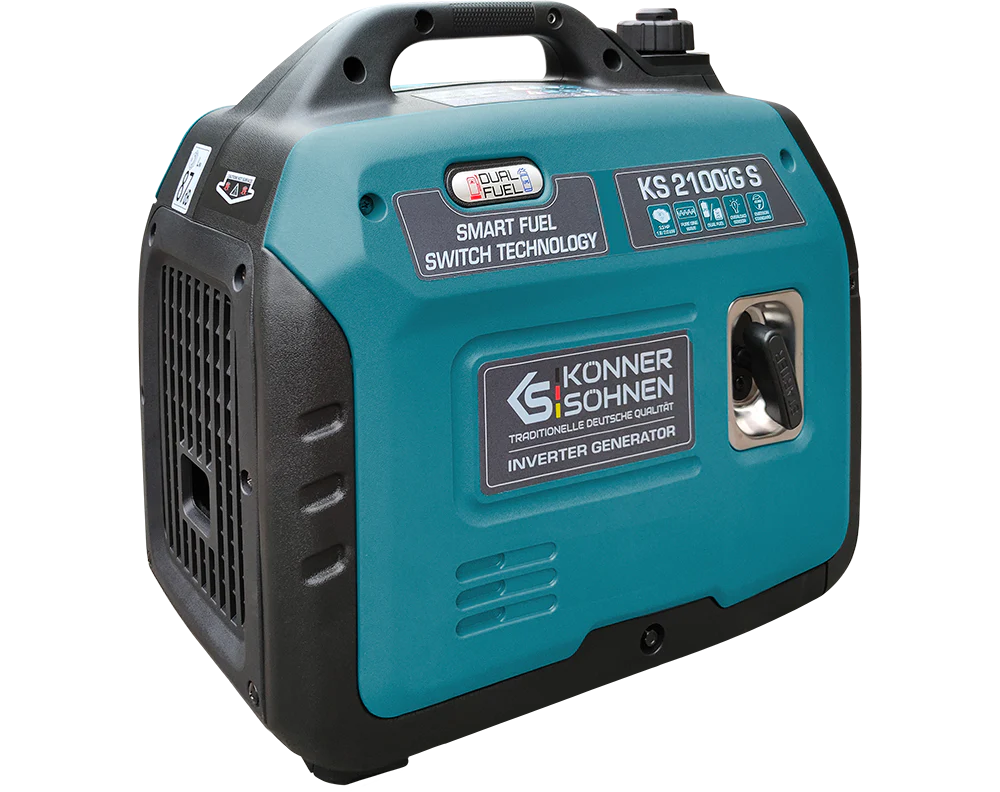 LPG/benzin Inverter Generator – Könner & Söhnen KS 2100iG S (2.0 kW)