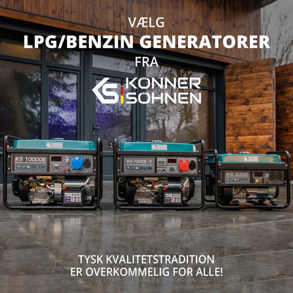 Könner & Söhnen KS 3000G – 3.0 kW LPG/Benzin Dual Fuel Generator - Sikshop