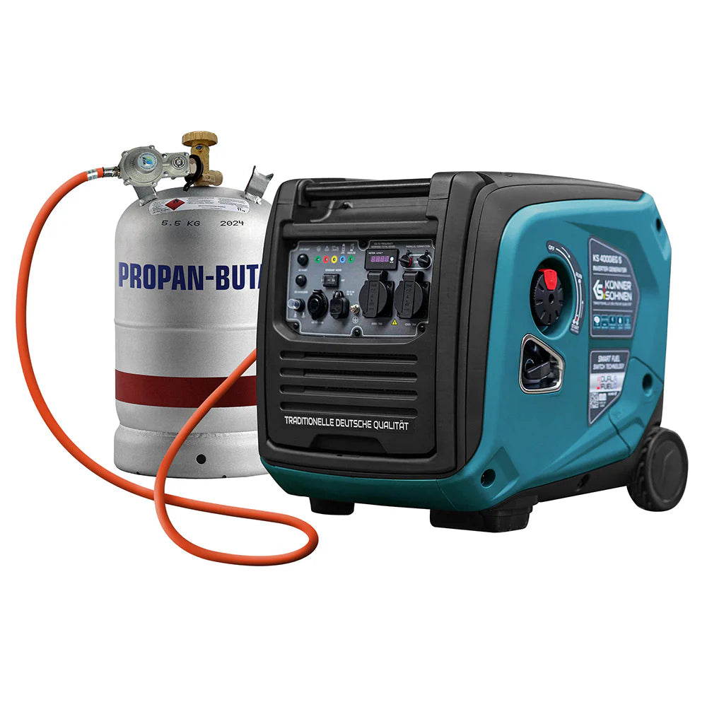 LPG/benzin invertergenerator – Könner & Söhnen KS 4000iEG S - Sikshop