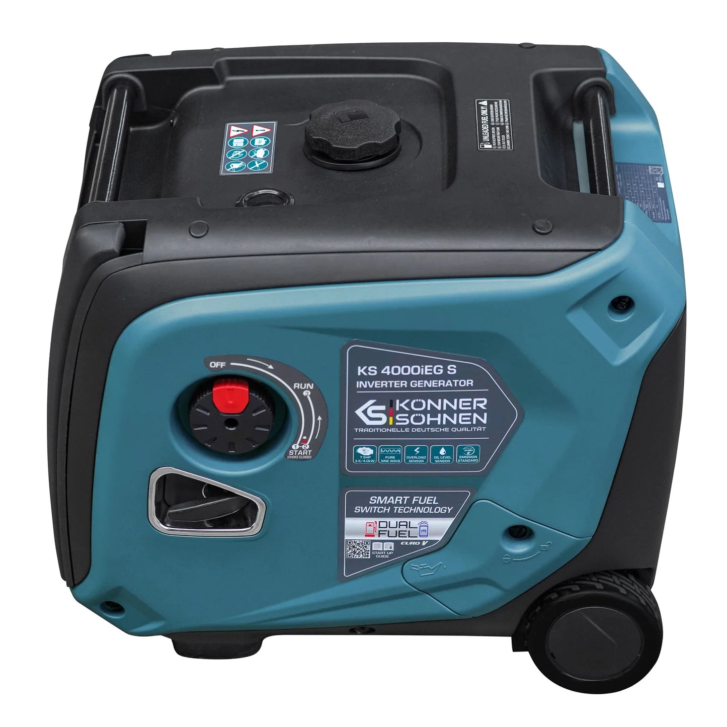 LPG/benzin invertergenerator – Könner & Söhnen KS 4000iEG S - Sikshop