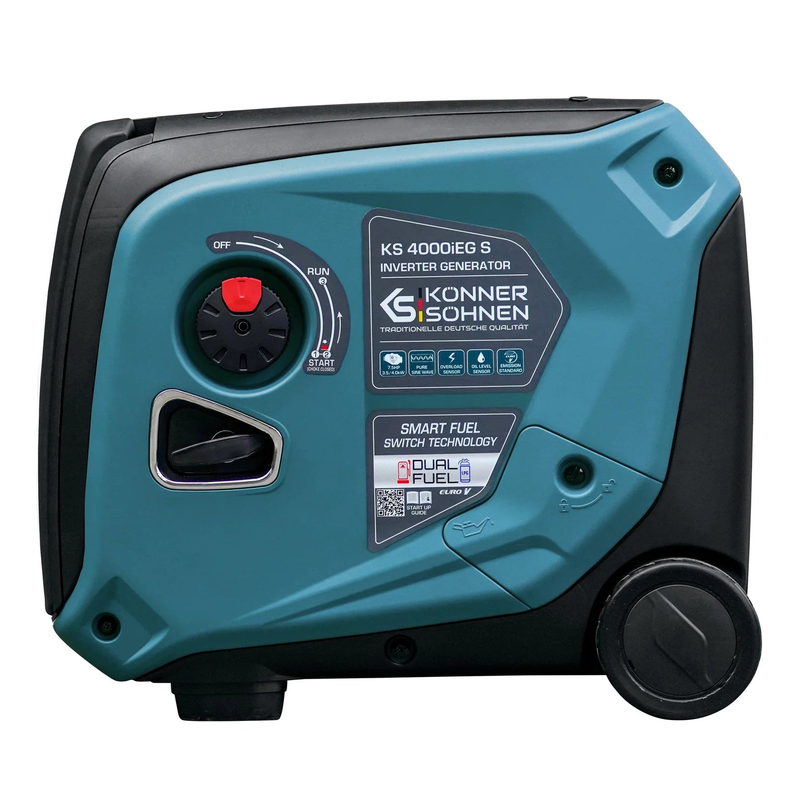 LPG/benzin invertergenerator – Könner & Söhnen KS 4000iEG S - Sikshop