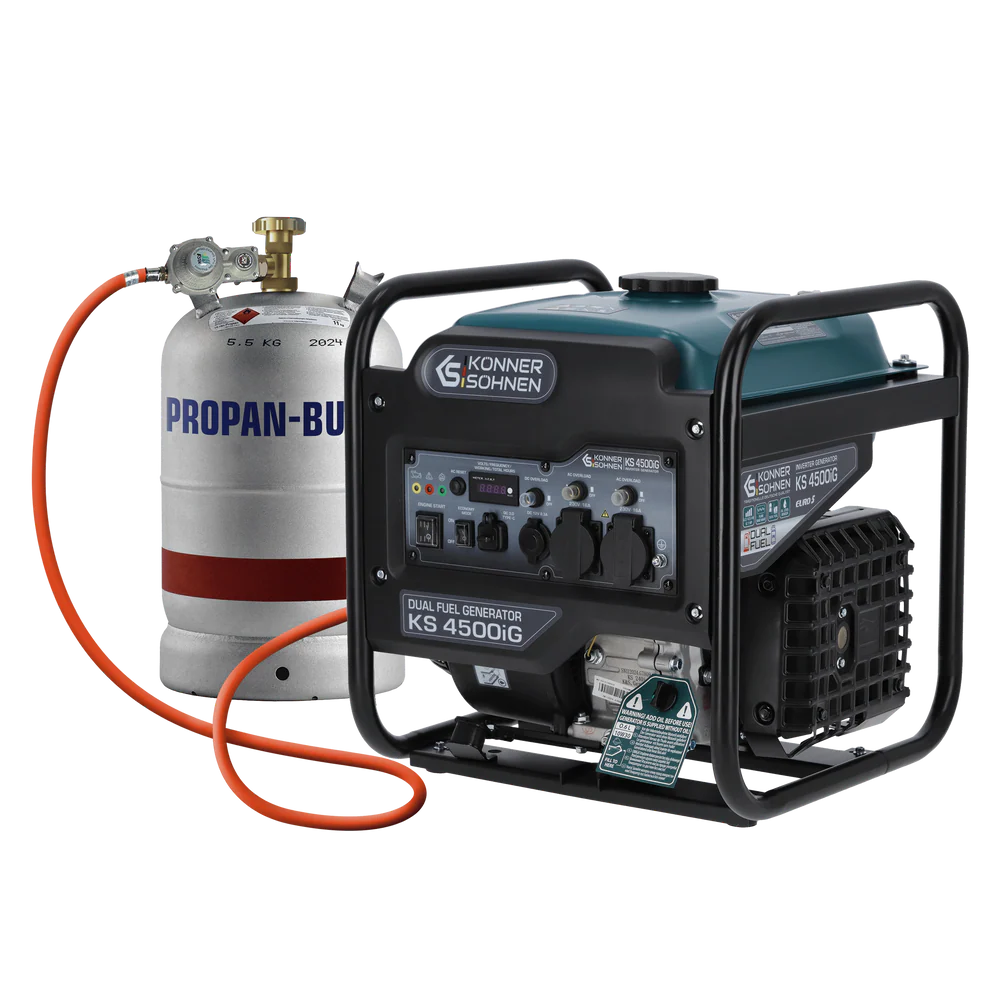 Könner & Söhnen KS 4500iG – Dobbeltbrændstof Inverter Generator med Ren Sinusbølge