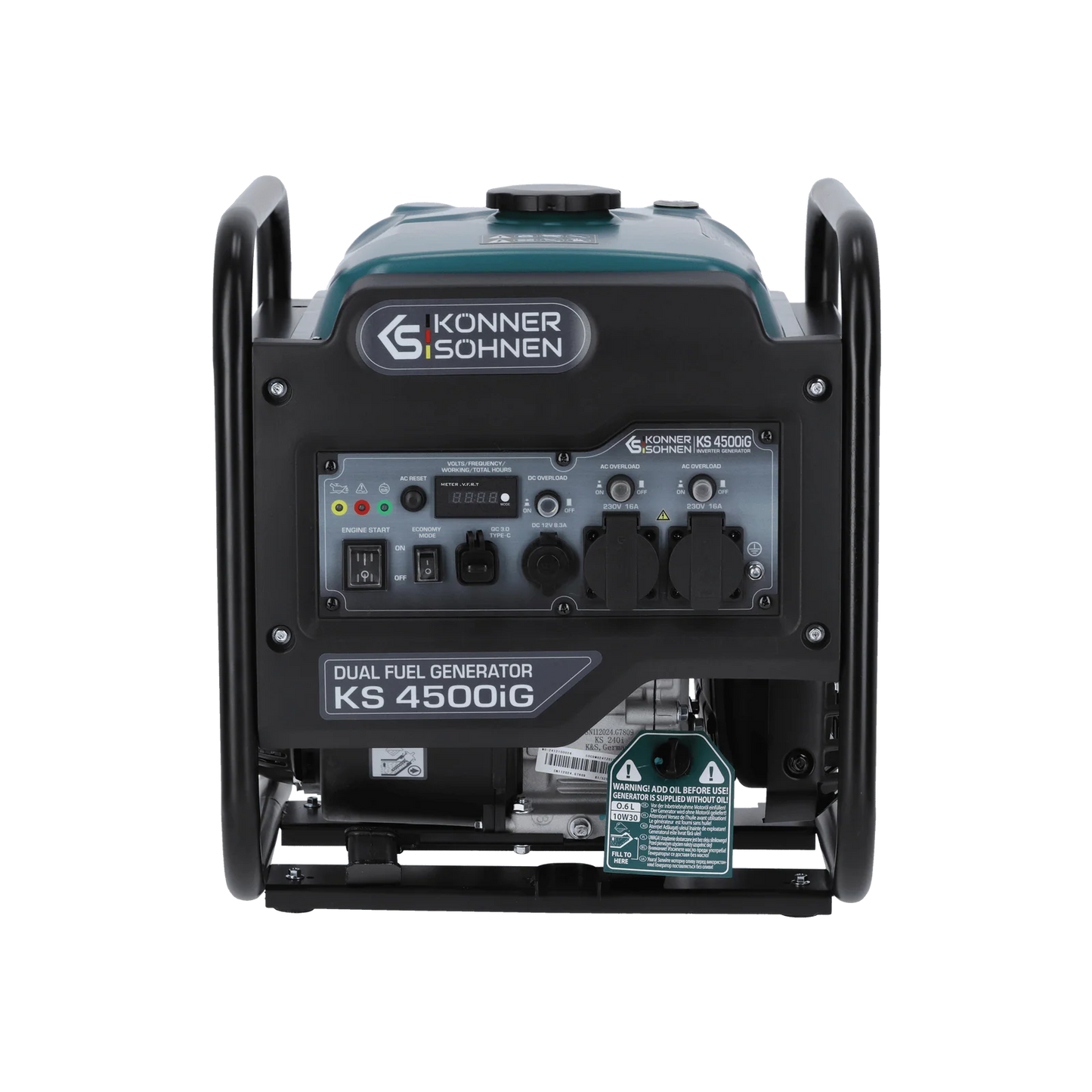 Könner & Söhnen KS 4500iG – Dobbeltbrændstof Inverter Generator med Ren Sinusbølge