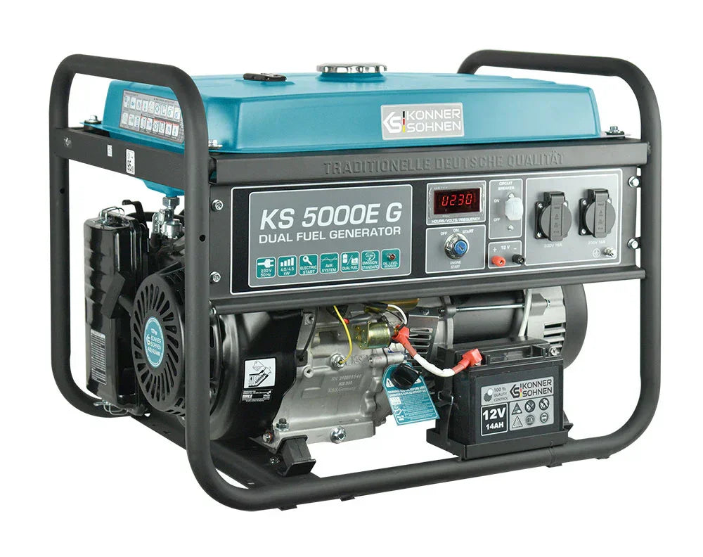 Könner & Söhnen KS 5000E G – 4.5 kW LPG/Benzin Dual Fuel Generator - Sikshop