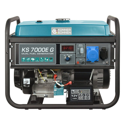 Könner & Söhnen KS 7000E G – LPG/Benzin Dual Fuel Generator (5,5 kW) - Sikshop