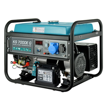 Könner & Söhnen KS 7000E G – LPG/Benzin Dual Fuel Generator (5,5 kW) - Sikshop