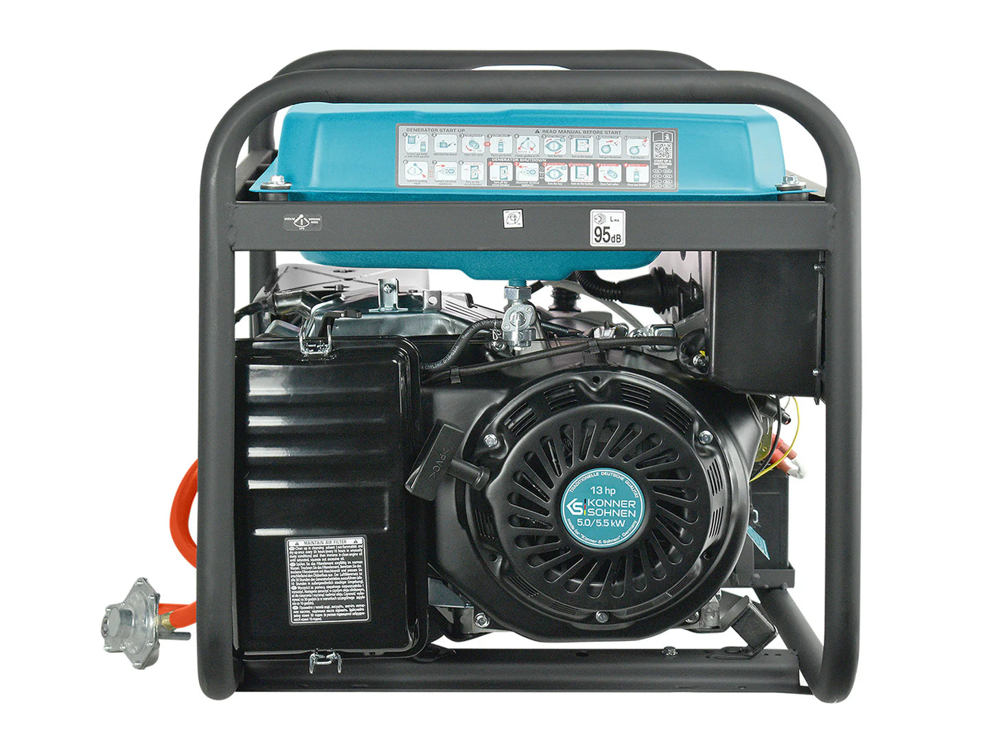 Könner & Söhnen KS 7000E G – LPG/Benzin Dual Fuel Generator (5,5 kW) - Sikshop