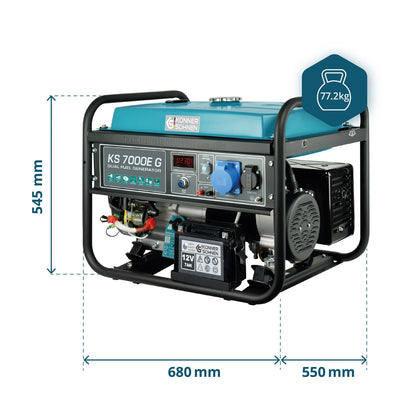 Könner & Söhnen KS 7000E G – LPG/Benzin Dual Fuel Generator (5,5 kW) - Sikshop