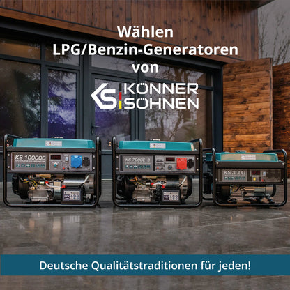 Könner & Söhnen KS 7000E G – LPG/Benzin Dual Fuel Generator (5,5 kW) - Sikshop