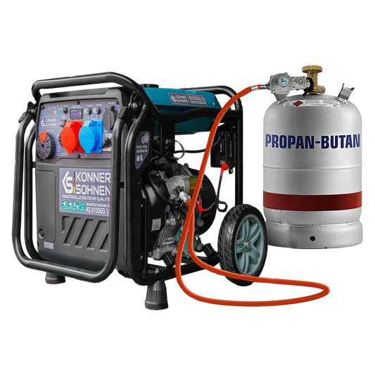 Könner & Söhnen KS 8100iEG 1/3 – 8.5 kW LPG/Benzin Invertergenerator (1-faset & 3-faset) - Sikshop