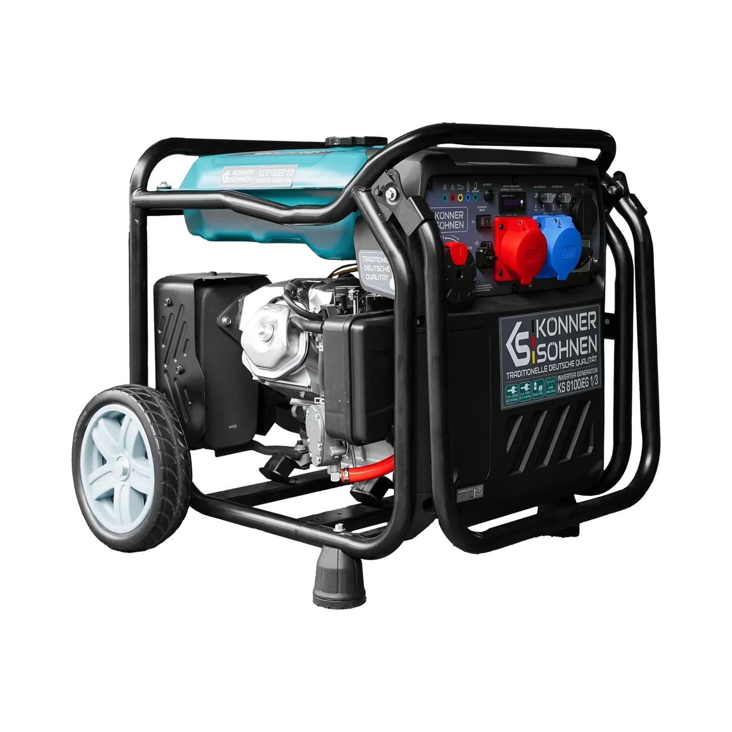 Könner & Söhnen KS 8100iEG 1/3 – 8.5 kW LPG/Benzin Invertergenerator (1-faset & 3-faset) - Sikshop