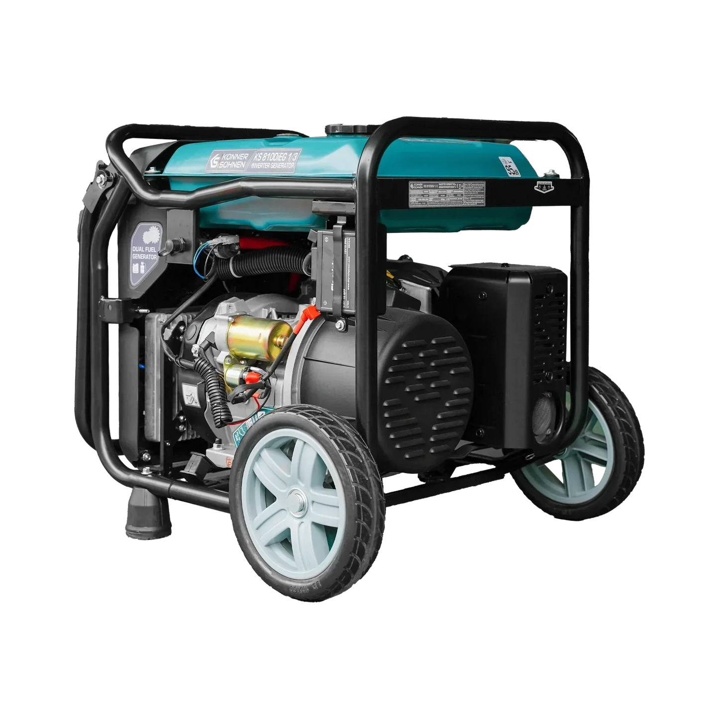 Könner & Söhnen KS 8100iEG 1/3 – 8.5 kW LPG/Benzin Invertergenerator (1-faset & 3-faset) - Sikshop