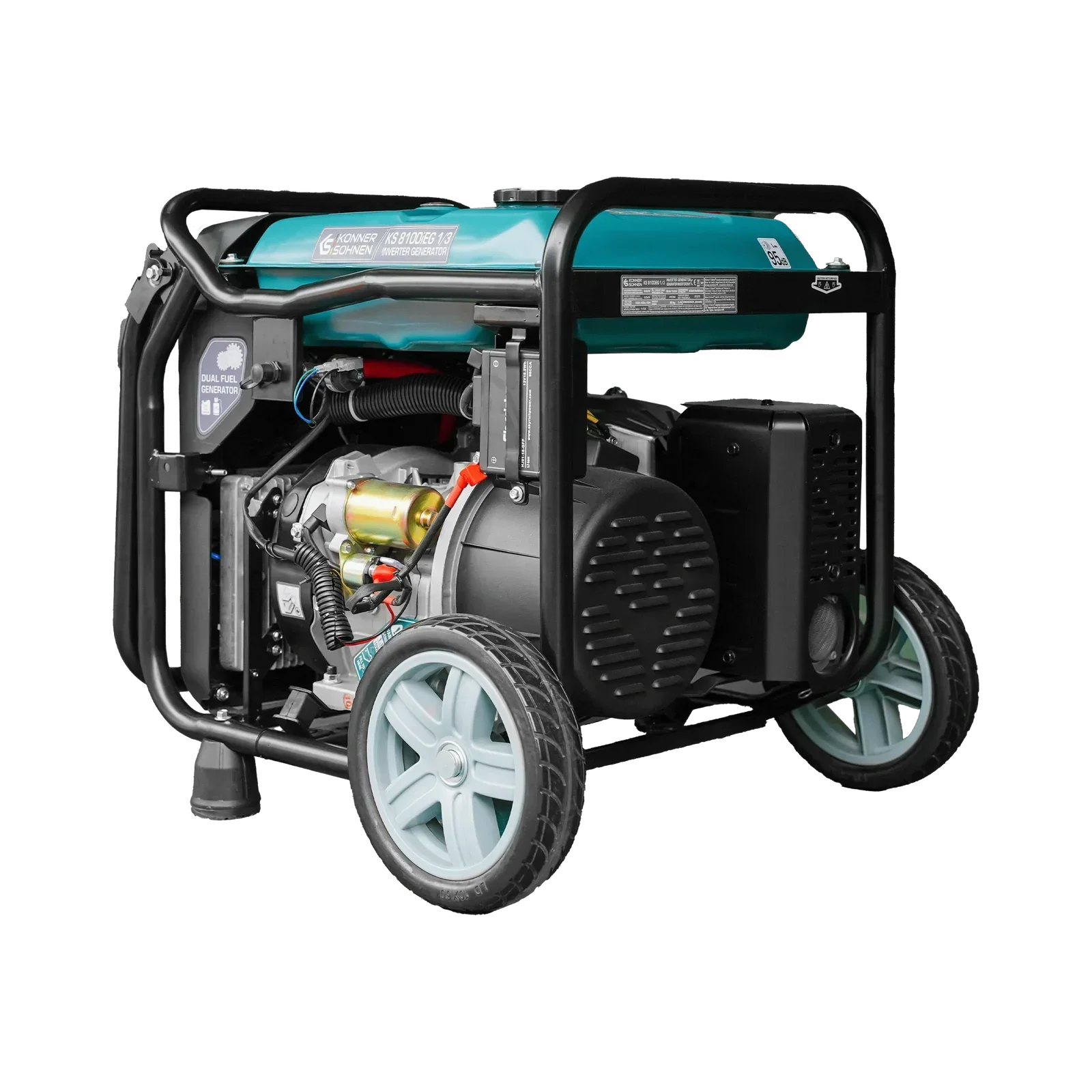 Könner & Söhnen KS 8100iEG 1/3 – 8.5 kW LPG/Benzin Invertergenerator (1-faset & 3-faset) - Sikshop