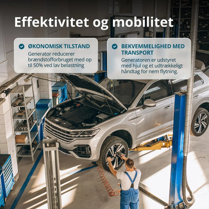 Könner & Söhnen KS 8100iEG 1/3 – 8.5 kW LPG/Benzin Invertergenerator (1-faset & 3-faset) - Sikshop