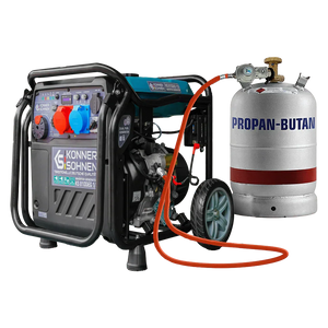 Könner & Söhnen KS 8100iEG 1/3 – 8.5 kW LPG/Benzin Invertergenerator (1-faset & 3-faset)
