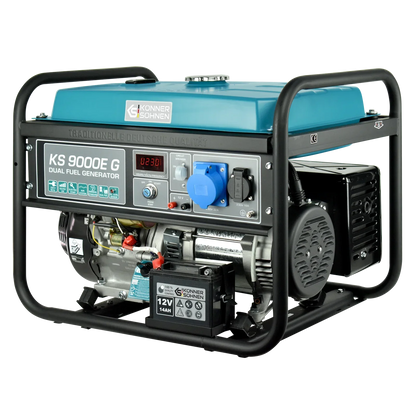 Könner & Söhnen KS 9000E G – Kraftfuld 6,5 kW LPG/Benzin Dual Fuel Generator - Sikshop
