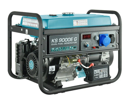 Könner & Söhnen KS 9000E G – Kraftfuld 6,5 kW LPG/Benzin Dual Fuel Generator - Sikshop