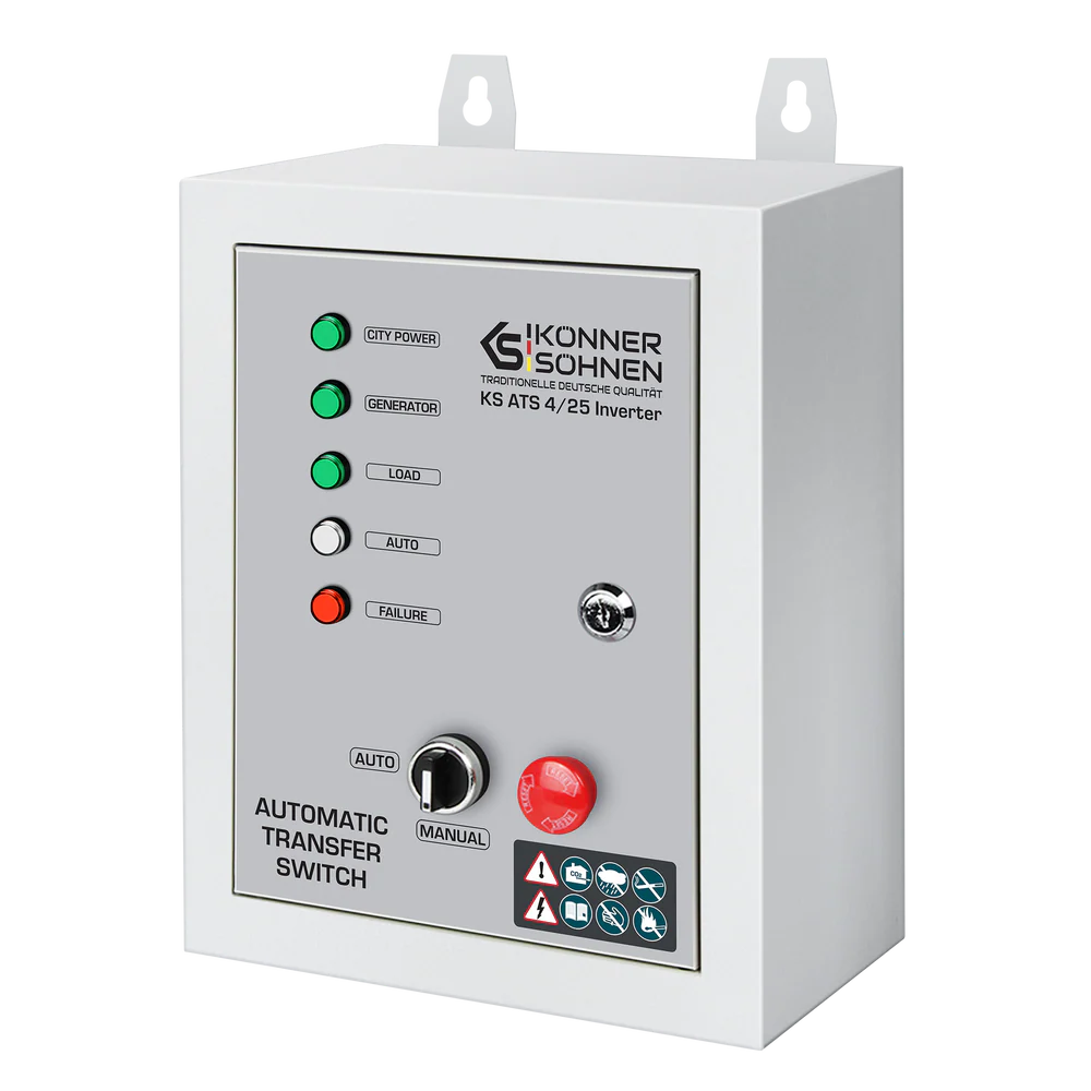 Automatisk Overføringskontakt KS ATS 4/25 Inverter – Automatisk nødstrøm uden bekymringer - Sikshop