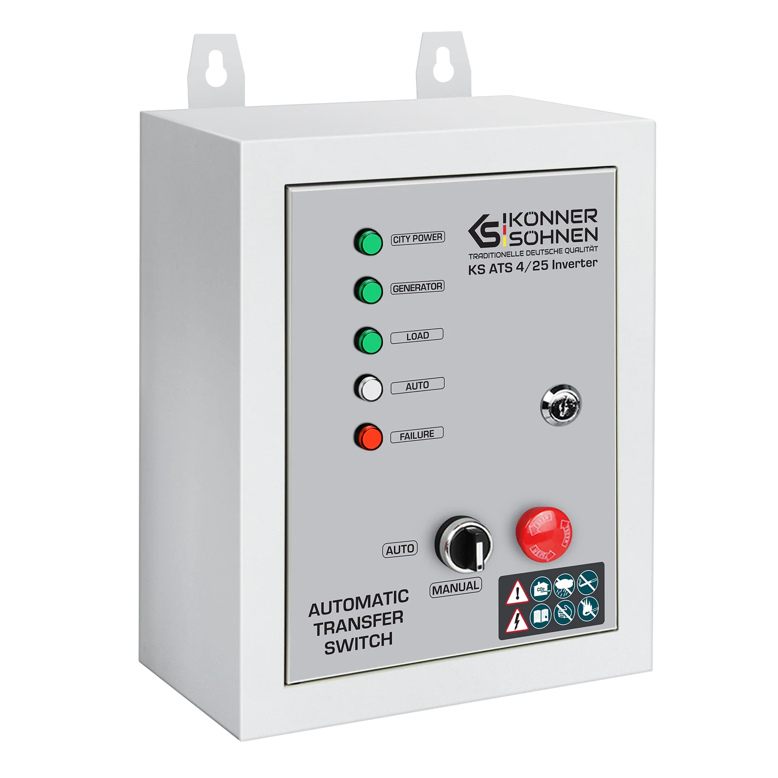 Automatisk Overføringskontakt KS ATS 4/25 Inverter – Automatisk nødstrøm uden bekymringer - Sikshop