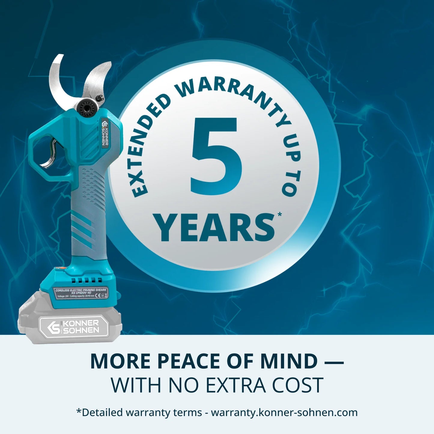 Ledningsfri Elektrisk Grensaks KS CPS20V-40 Case - Sikshop