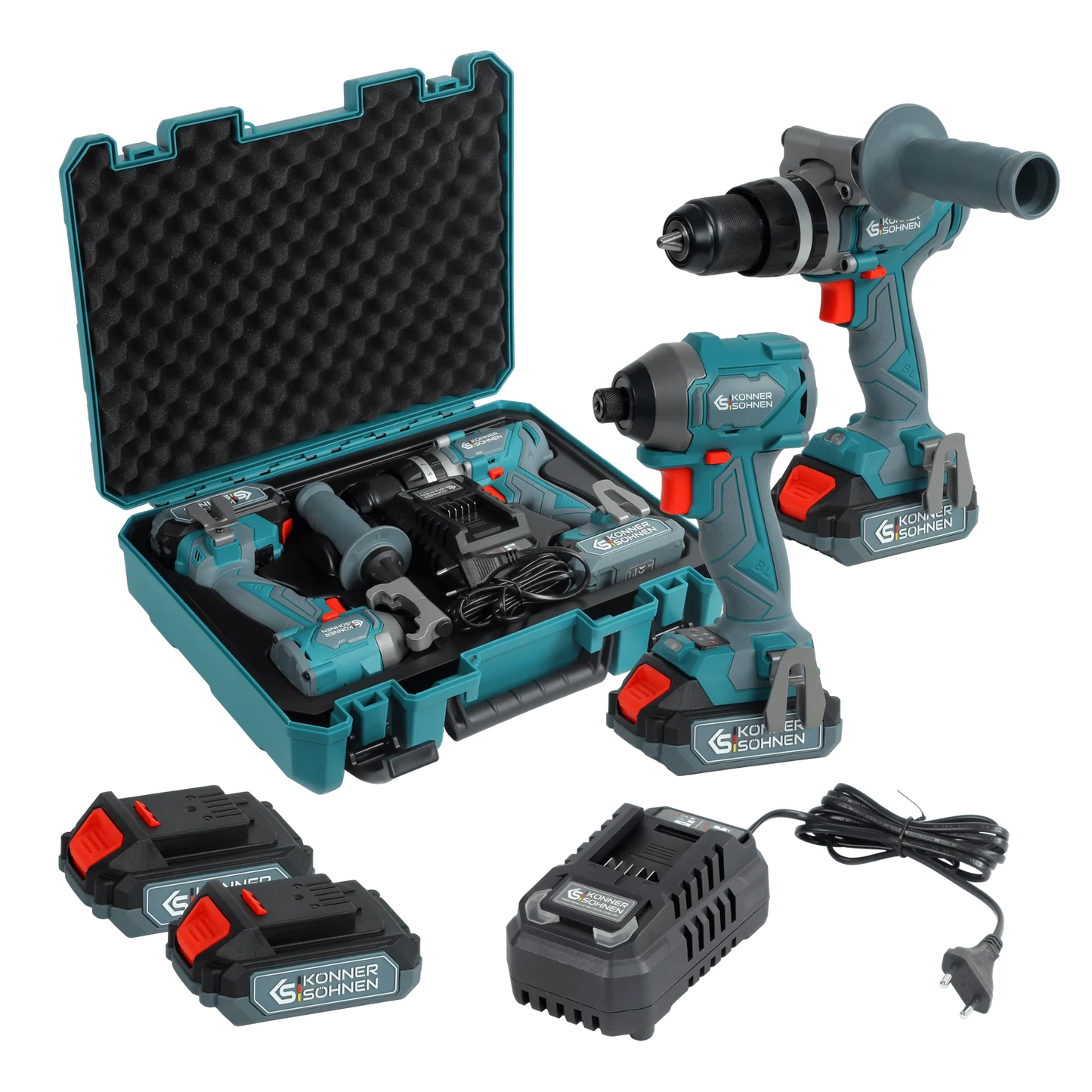 Ledningsfri værktøjssæt 2i1 KS IDISD 20V SÆT 2 - Sikshop