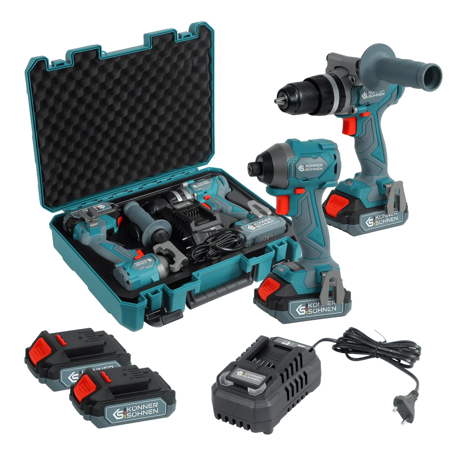 Ledningsfri værktøjssæt 2i1 KS IDISD 20V SÆT 2 - Sikshop