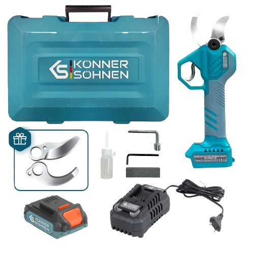 Ledningsfri Elektrisk Grensaks KS CPS20V-40 Case - Sikshop