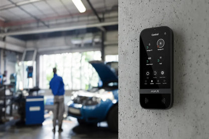 Ajax KeyPad TouchScreen Jeweller – Hvid - Sikshop