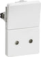LK FUGA® stikkontakt 2-polet med afbryder – 1,5 modul, hvid