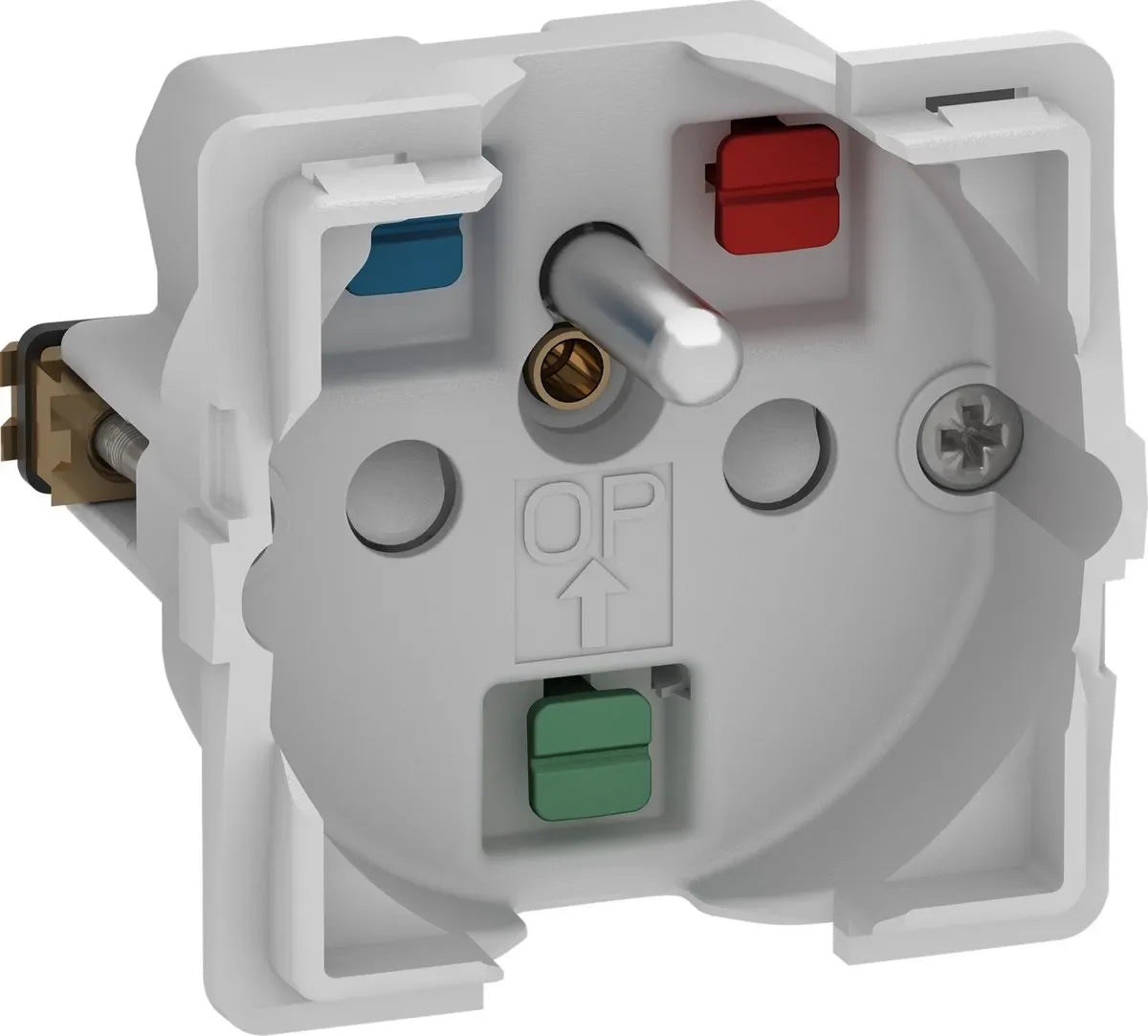 LK FUGA stikkontakt – 2-pol med pindjord – 1 modul uden afdækning - Sikshop