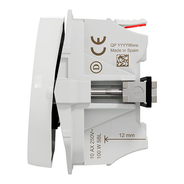 LK One 1-polet Afbryder 10A – Hvid - Sikshop