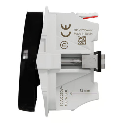 LK One 1-polet Afbryder 10A – Sort - Sikshop