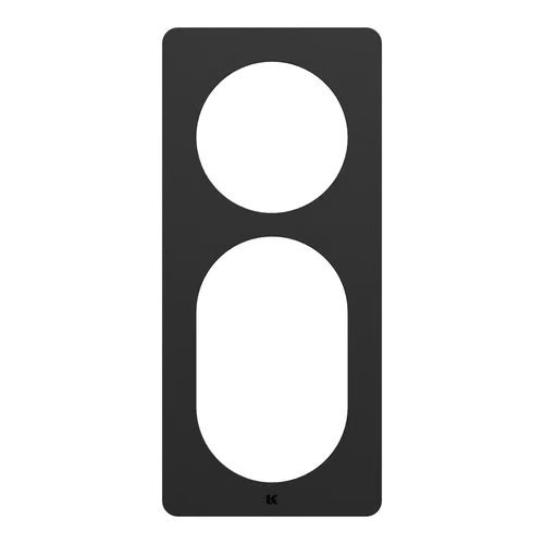 LK One Designramme – 2,5 Modul Sort - Sikshop