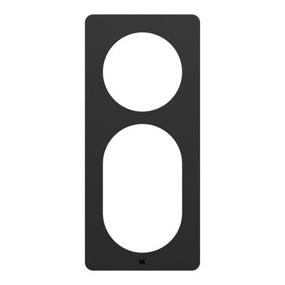 LK One Designramme – 2,5 Modul Sort - Sikshop