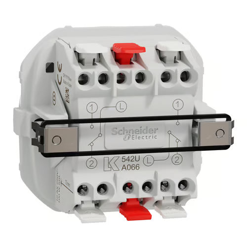 LK One Dobbelt Korrespondanceafbryder 10A – Hvid - Sikshop