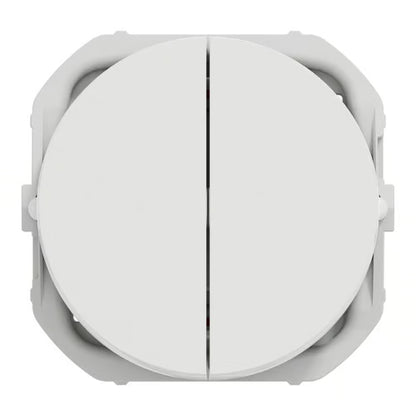 LK One Dobbelt Korrespondanceafbryder 10A – Hvid - Sikshop