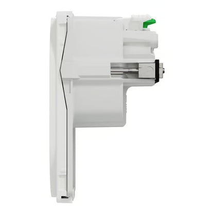 LK One Stikkontakt 2-polet med Sidejord (Schuko) – 1,5 Modul Hvid - Sikshop