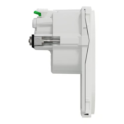 LK One Stikkontakt 2-polet med Sidejord (Schuko) – 1,5 Modul Hvid - Sikshop