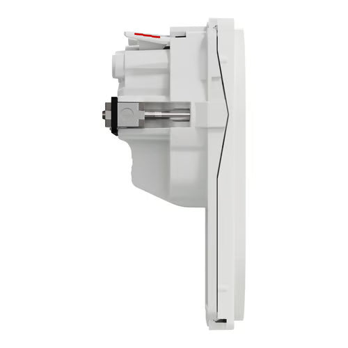 LK One Stikkontakt FlexFront 2-polet med DK-jord – 1,5 Modul Hvid - Sikshop