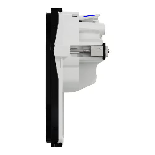 LK One Stikkontakt FlexFront 2-polet med DK-jord – 1,5 Modul Sort - Sikshop