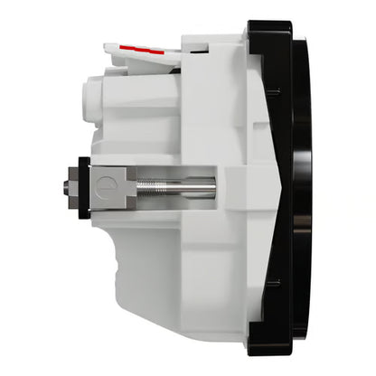 LK One Stikkontakt FlexFront 2-polet med DK-jord – 1 Modul Sort - Sikshop