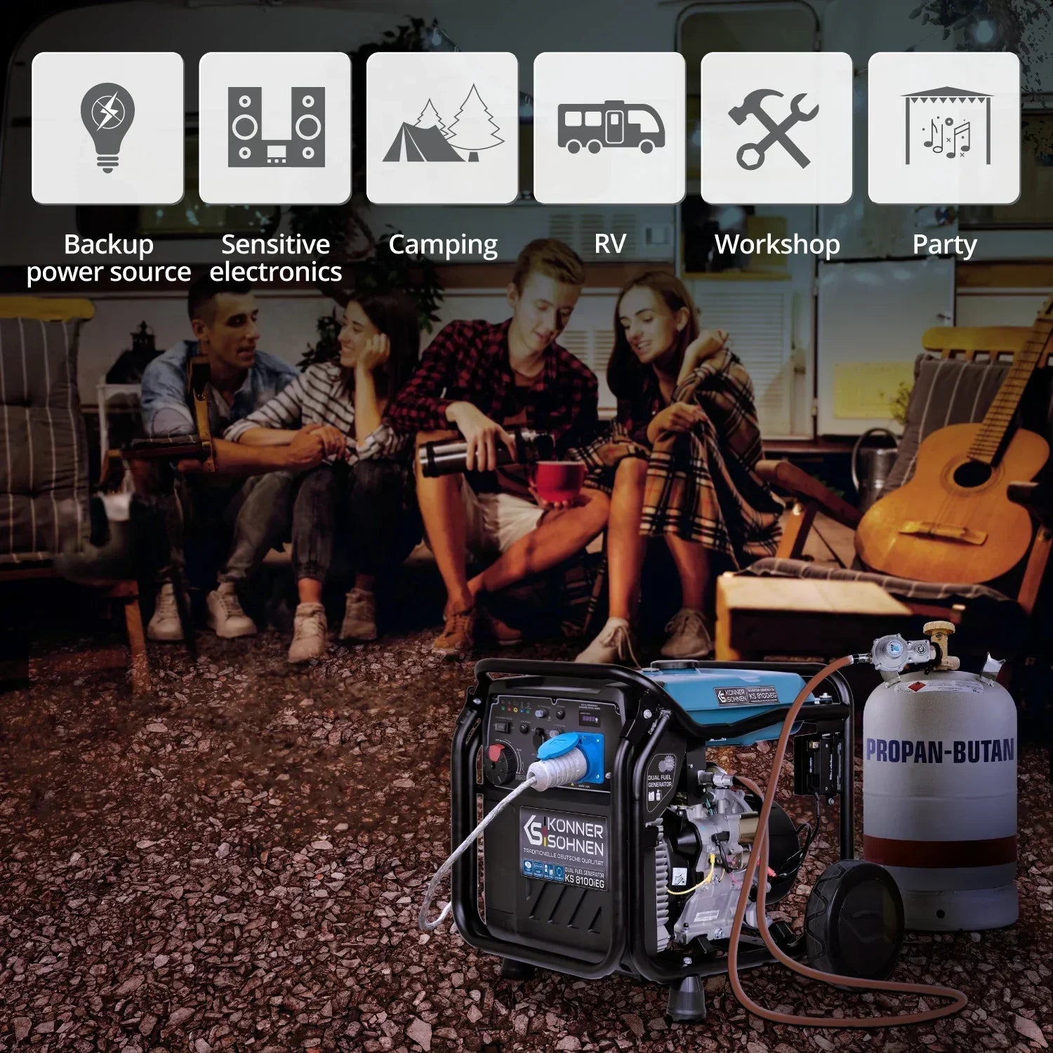 LPG-benzininvertergeneratorKS8100iEG7 - Sikshop