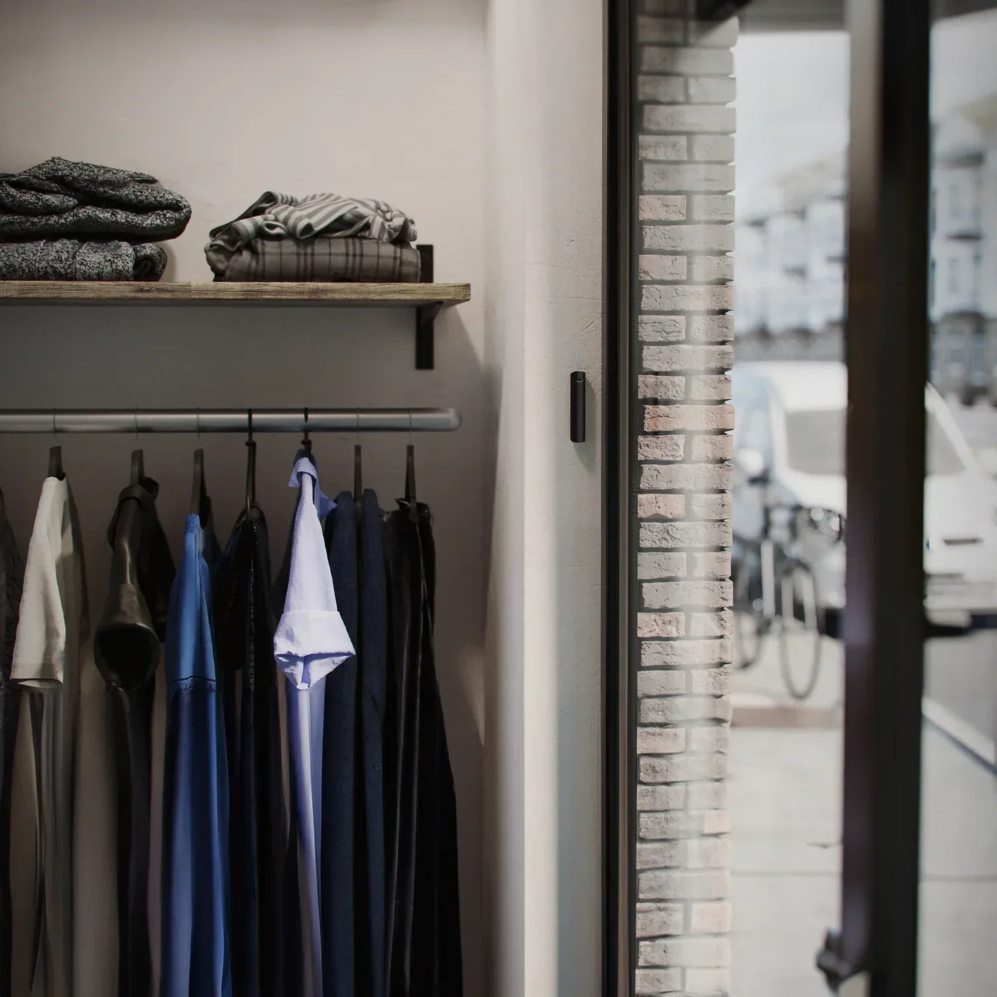 Ajax GlassProtect PIR Sort - Trådløs Indendørs Glasbrudsdetektor - Sikshop