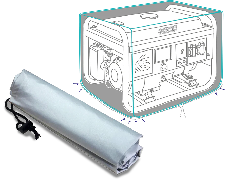 Könner & Söhnen – KS COVER10 Generatorovertræk (60×49×47 cm) - Sikshop