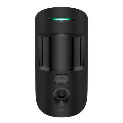 Ajax MotionCam Jeweller Sort – Intelligent Bevægelsessensor med Fotoverifikation - Sikshop